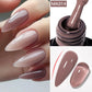 MEET ACROSS 7ml Rubber Base Gel Glitter Nude Pink White 2 In 1 Gel Nail Polish Nail Art Varnish For Nails Winter Autumn Manicure
