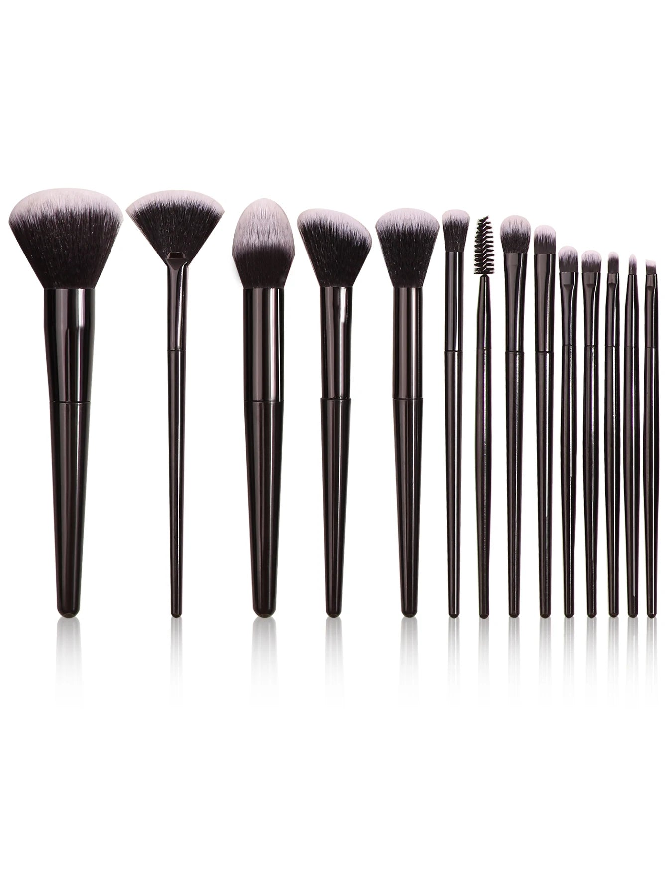 Black Makeup Brush Set Professional Super soft detail brush Blush Brush Foundation Concealer Eyeshadow Brush Women Beauty Tool