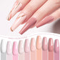 LILYCUTE 6Pcs/Set 7ML Gel DIY Nail Polish Bright Pink Semi Permanent Soak Off UV LED Gel Varnish Nail Art Design Manicure Kit