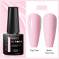 MEET ACROSS 7ml Black White Red Gel Nail Polish Glitter Semi Permanent Nail Supplies Gel Vernis for All-Season Nails Design