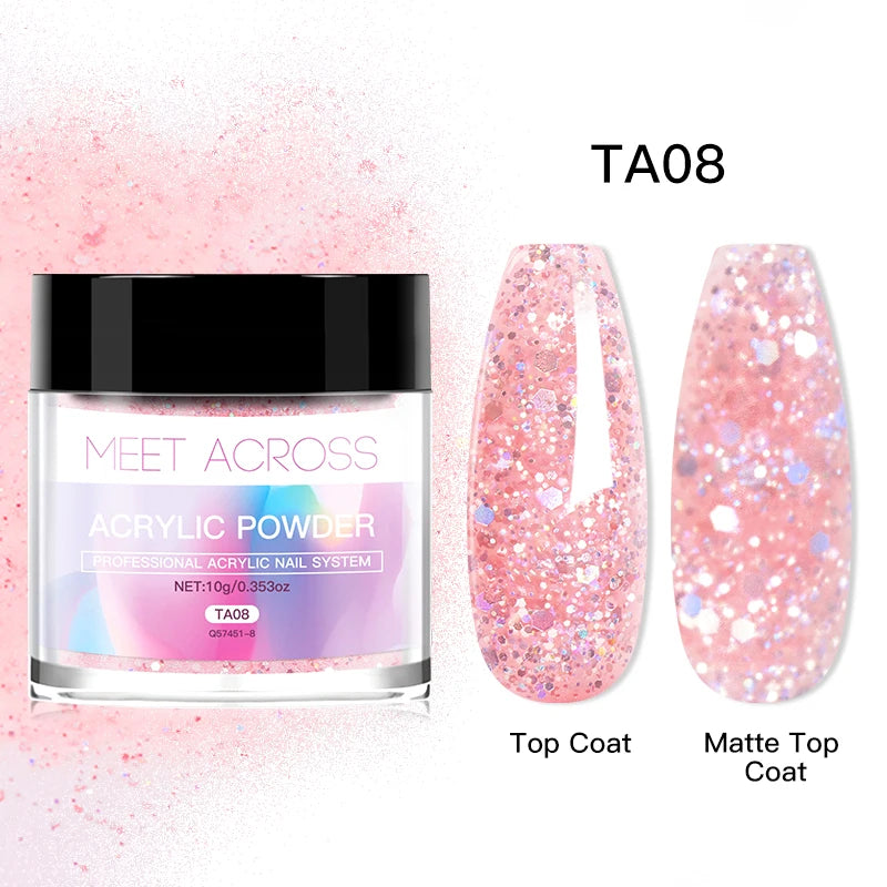 MEET ACROSS 40ml Acrylic Liquid Monomer For Nails Nail Art Carving Extension For Acrylic Powder Acrylic Crystal Liquid Manicure