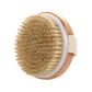 2 In 1 Dry Skin Body Massage Brush Natural Bristle Dead Skin Remover Anti Cellulite Exfoliates Blood Circulation Massage Tools
