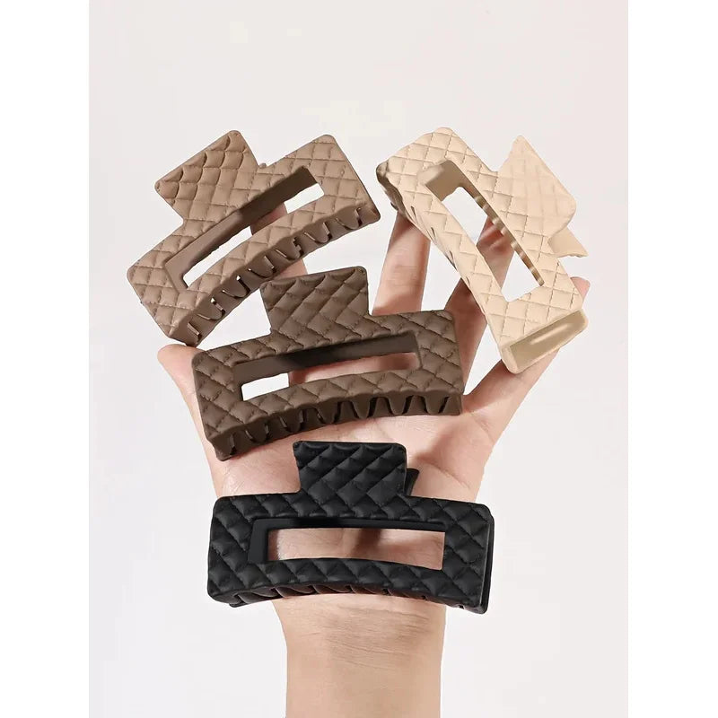 4 Pcs Big Hair Claw Clips for Women and Girls, Big Strong Hair Clips for Thick Thin Hair, Hair Jaw Clips Nonslip ,Warm Color