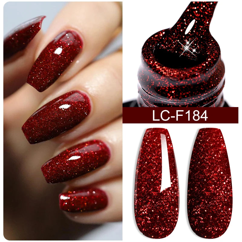 LILYCUTE Thermal Nail Gel Polish 3 Layers Temperature Shiny Color Changing Series Semi Permanent  Soak Off UV Nail Gels Polish