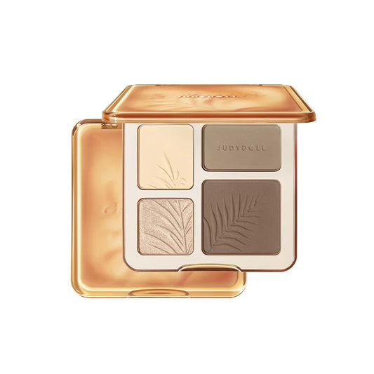 Judydoll Highlighter & Contour Palette, Matte & Shimmer, Sculpt & Define, Natural Finish, Nose & Jawline Contour, Beginner