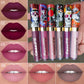 1pcs Matte Lip Gloss - Long-Lasting, Waterproof, Non-Fading, for All Skin Types - Vibrant Red Shades with Floral & Skull Designs