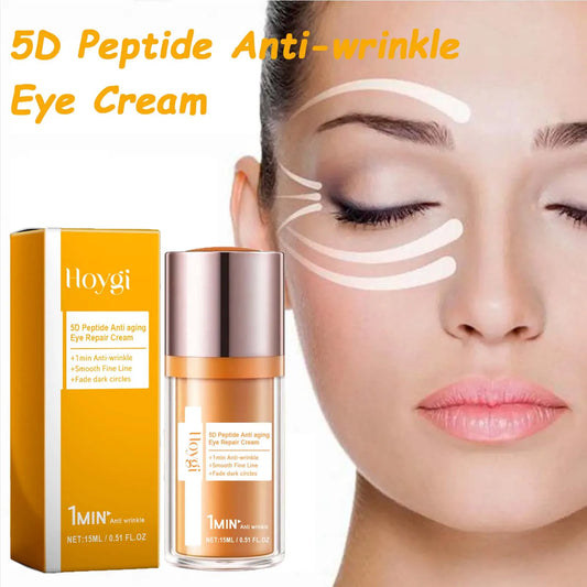 5D Peptide Anti-wrinkle Eye Cream Firming Remove Dark Circles Reduces Fine Lines Crow's Feet Smoothing Nourishing Eye Care
