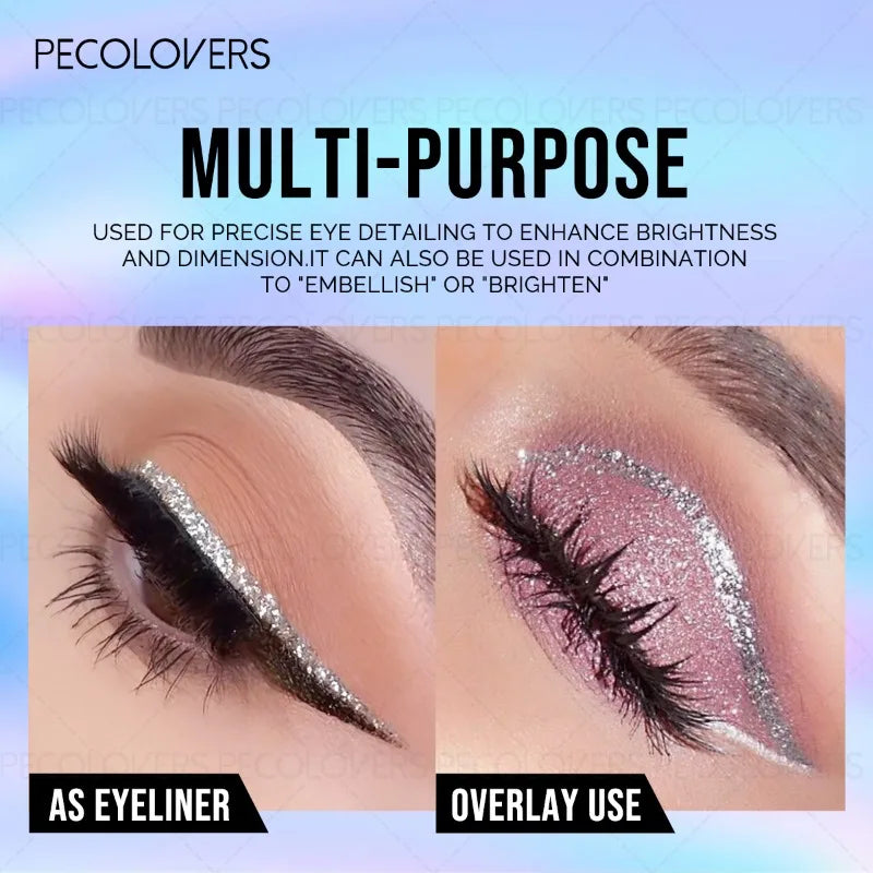 Glitter Eyeliner, Multi-color Options, Sparkly Eyeliner, Suitable for Halloween and Christmas Makeup