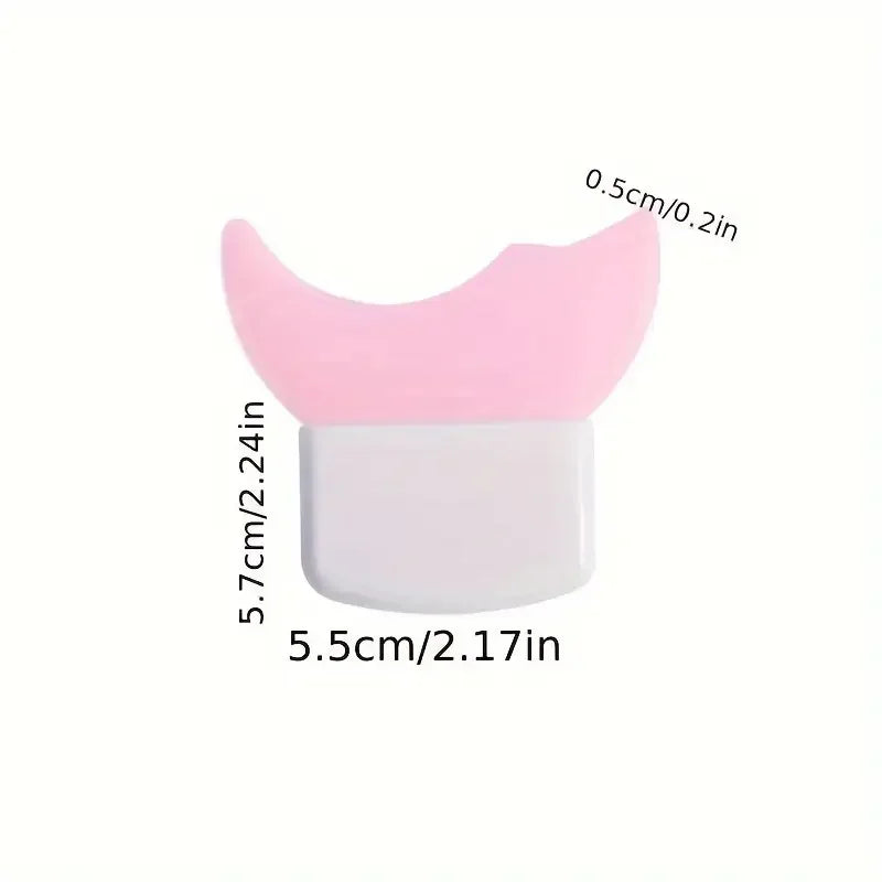 Silicone eye makeup auxiliary tool - multi-functional mascara/eyeshadow/eyeliner, reusable, suitable for beginners' eye makeup