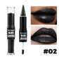 Halloween 2-in-1 Lip Gloss Matte Lip Liner, Long Lasting Waterproof Liquid Lipstick, Moisturizing Shiny Lip Oil for Party Makeup