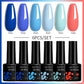 LILYCUTE 6PCs/Set Gel Nail Polish Set Kit Glitter Nail Gel Sequin Vernis Semi Permanent For Manicure Varnish UV LED Nail Art Gel
