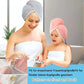Double Thickened 100% Microfiber Hair Towel,Hair Towel Wrap for Women