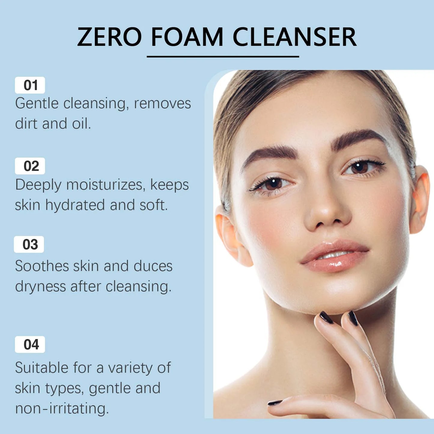 Moisturizing Cleanser Gently Cleanses Keratin Moisturizes And Brightens Facial Skin Deeply Moisturizes And Refreshes The Face