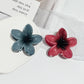 Korean Hawaiian Gradient Flower Hair Claw Clip For Women Girl Fashion Plastic Non Slip Hold Hairpin Barrette Hair Accessories