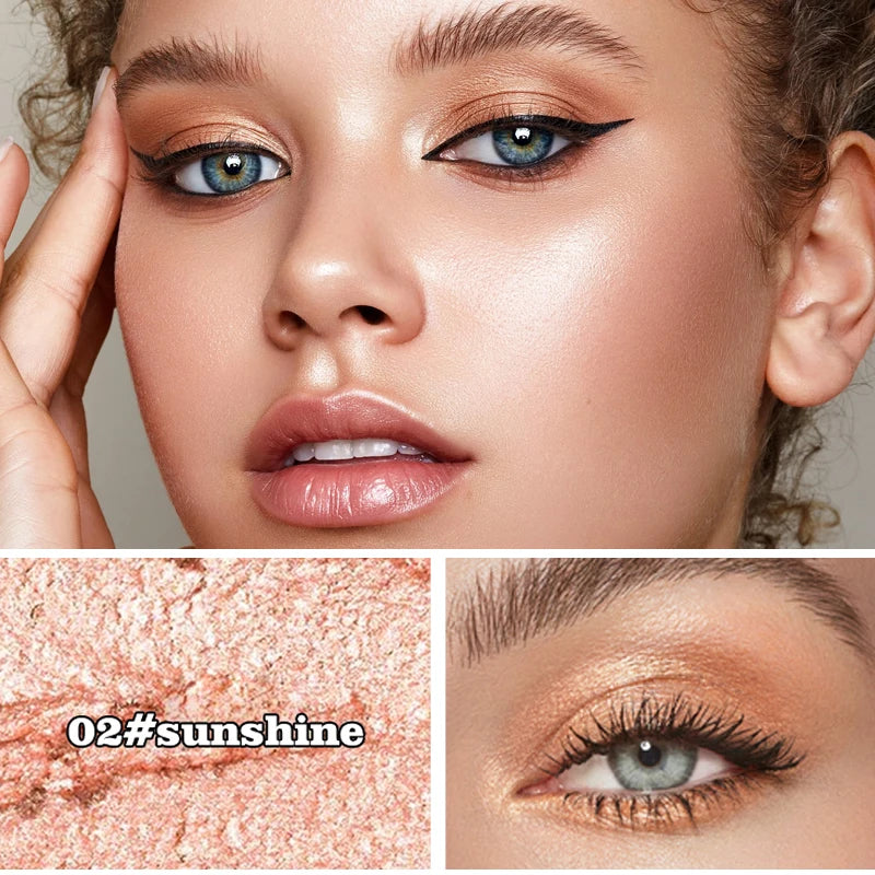 Multi color eye shadow stick, waterproof and sweat proof, shiny eye shadow stick, create bold eye makeup
