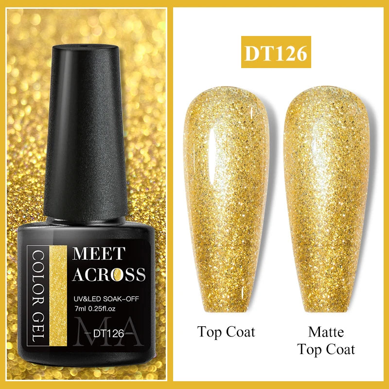 MEET ACROSS Pink Red Cat Eye Gel Nail Polish 7ml Jelly Amber Cat Magnetic Gel Nail Soak Off UV LED Semi Permanent Gel Nail Art