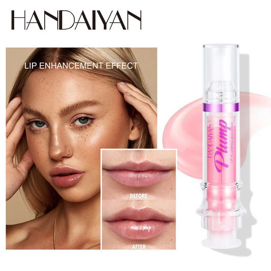 Sexy Plumper Glitter Red Nude Lipstick Liquid Waterproof Moisturize Oil Lipgloss Makeup Lip Plumping Booster Gloss Lipstick