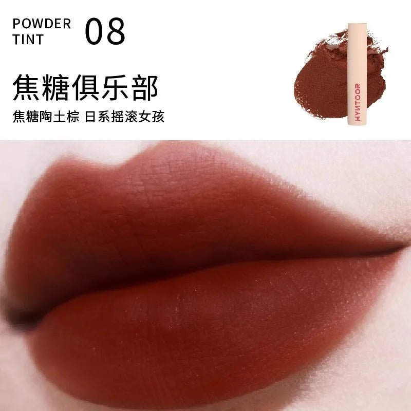 HYNTOOR Gothic Lip Gloss Pure Black Silver Matte Moisture Mirror Finish Low Saturation Long-Lasting Halloween Makeup