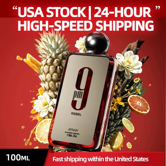 Original Afnan 9PM Eau de Parfum, Inspired Luxury Fragrance for Men, Sweet Vanilla & Amber Scent, Long Lasting Niche Perfume