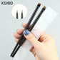 KSHBO 2pcs/set Brow Contour Brush Eyebrow Eyeliner Brush Portable Small Angled Eyebrow Liner Brush Women Makeup Cosmetic Tools