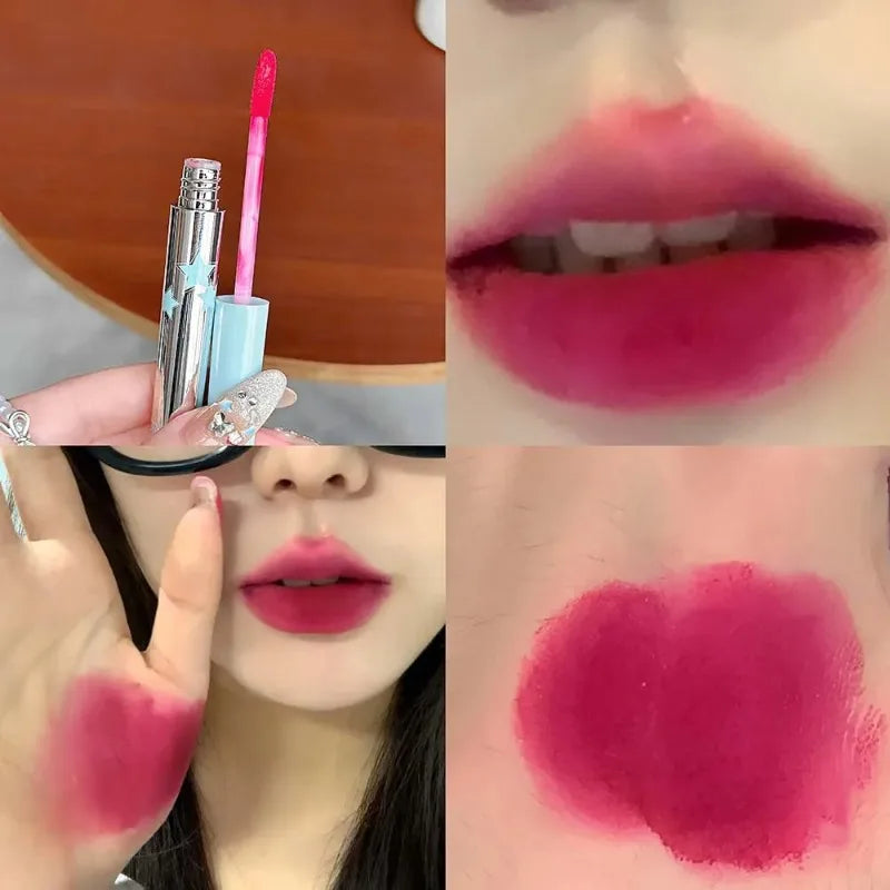 Soft Mist Matte Lip Gloss Punk Green Lip Glaze Mousse Velvet Lip Mud Long-lasting Non-drying Lipstick Halloween Makeup Cosmetics
