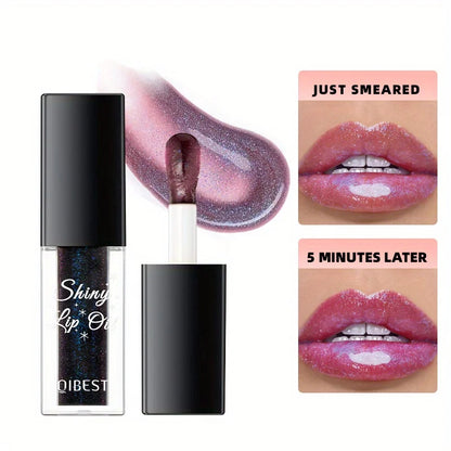 QiBest Dry Skin Lip Balm, Long-Lasting Moisturizing Lip Gloss with Temperature Change Effect