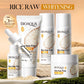 BIOAOUA Rice Whitening Skin Care Set, facial cleanser+toner+essence+lotion+cream,Brightning Htdrating Serum,Women skin care