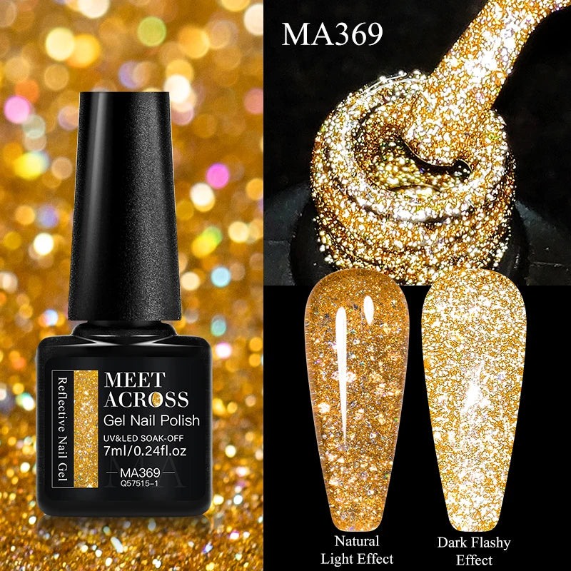 7ml Red Series Cat Magnetic Gel Nail Polish Sparkle Glitter Semi Permanent Nail Art UV Gel Varnish Manicure For Valentines Nails