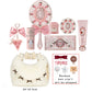 Flower Knows Stay Sweet 8 Pc Full Face Makeup Set Eyeshadow Blush Contour Lip Cream Hydrating Soft Matte Pigment Glowy Kit