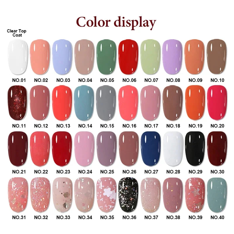 10ml Peel Off Water-Base Nail Polish 40 Colors Fast Drying Nail Art For Manicure DIY Long Lasting Nail Supplies Painting Varnish