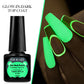Four Lily 7ml Luminous Top Coat Gel Nail Polish Glow-In-Dark Glitter Semi Permanent UV Nail Art Gel Vernis For Manicure Design