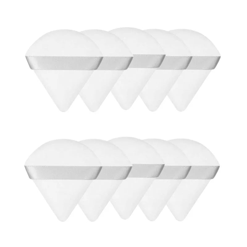 New 10/20Pcs Triangle Velvet Powder Sponge Cosmetics Flours Mini Face Makeup Washable Light Weight Makeup Tool FP03