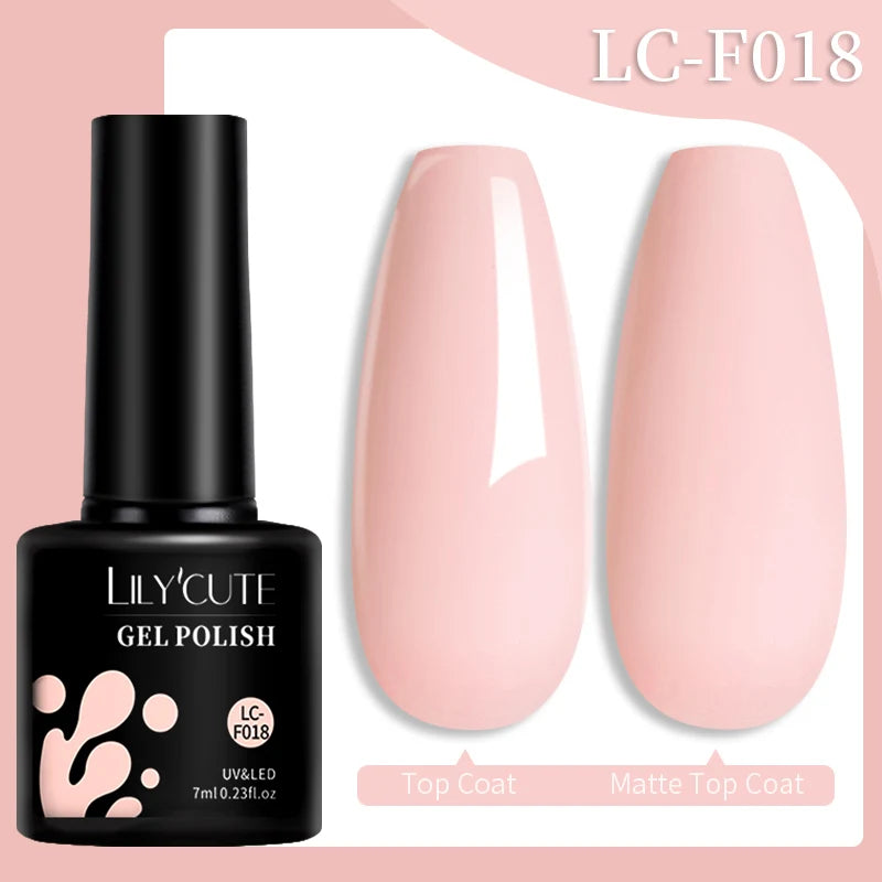 LILYCUTE Fluorescent Nail Gel Polish Orange Red Neon Bright Color Summer Series Soak Off For Manicure Nail Art UV Gel Varnish