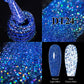MEET ACROSS 7ml Reflective Glitter Gel Nail Polish Pink Green Purple Sparkling Soak Off UV Gel Polish for Manicure DIY Nail Art