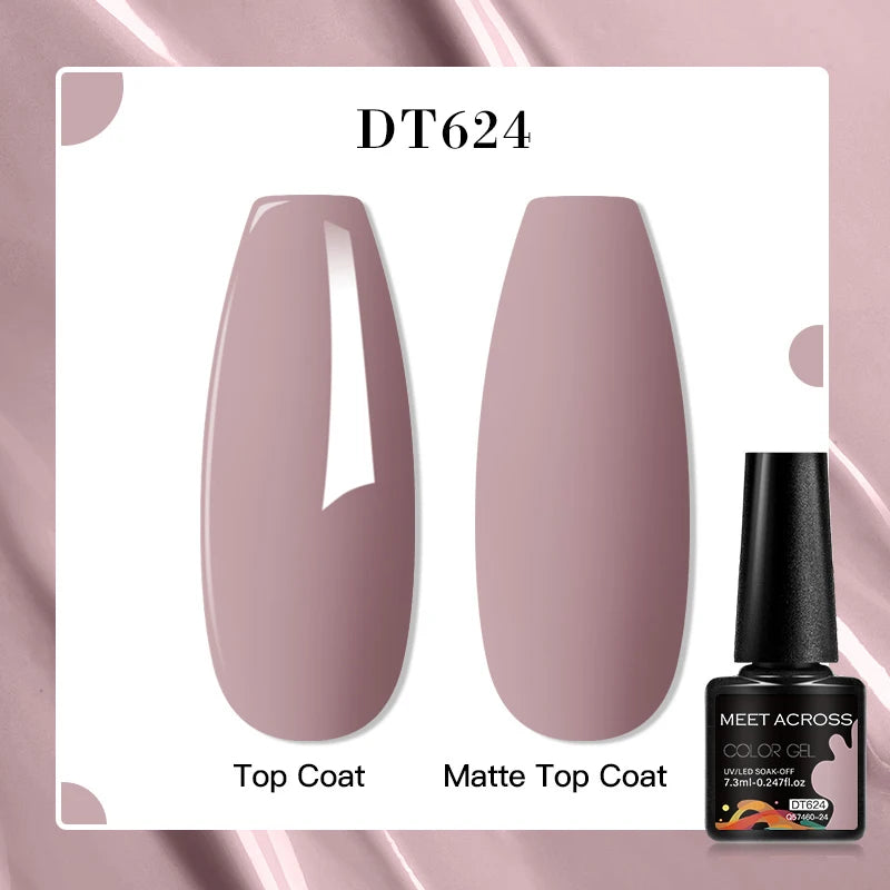 MEET ACROSS 7ml Golden Cat Magnetic Gel Nail Polish Dark Brown Red Green Christmas Nail Art Varnish Winter Autumn For Nails