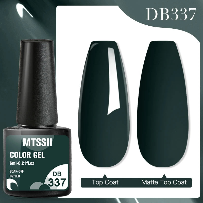 Mtssii 7ml Glitter Rubber Base Gel Polish Gold Sequins Pink White Base Gel Top Coat Soak Off UV LED Nail Art Varnish Manicure