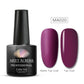 MEET ACROSS 7ml Purple Nail Gel Polish Semi Permanent Nail Art For Nails Decoration UV LED Painting Gel Varnish Nail Supplies