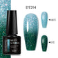 MEET ACROSS 7ml Eggshell Thermal Gel Nail Polish Temperature Changing Gradient Nail Art Varnish Winter Soak Off Gel For Nails