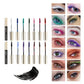 Color Mascara 14 Thick Curl Waterproof Non-smudding Natural Long Lasting Blue White Green Pink Black  Eye Makeup