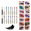 Color Mascara 14 Thick Curl Waterproof Non-smudding Natural Long Lasting Blue White Green Pink Black  Eye Makeup