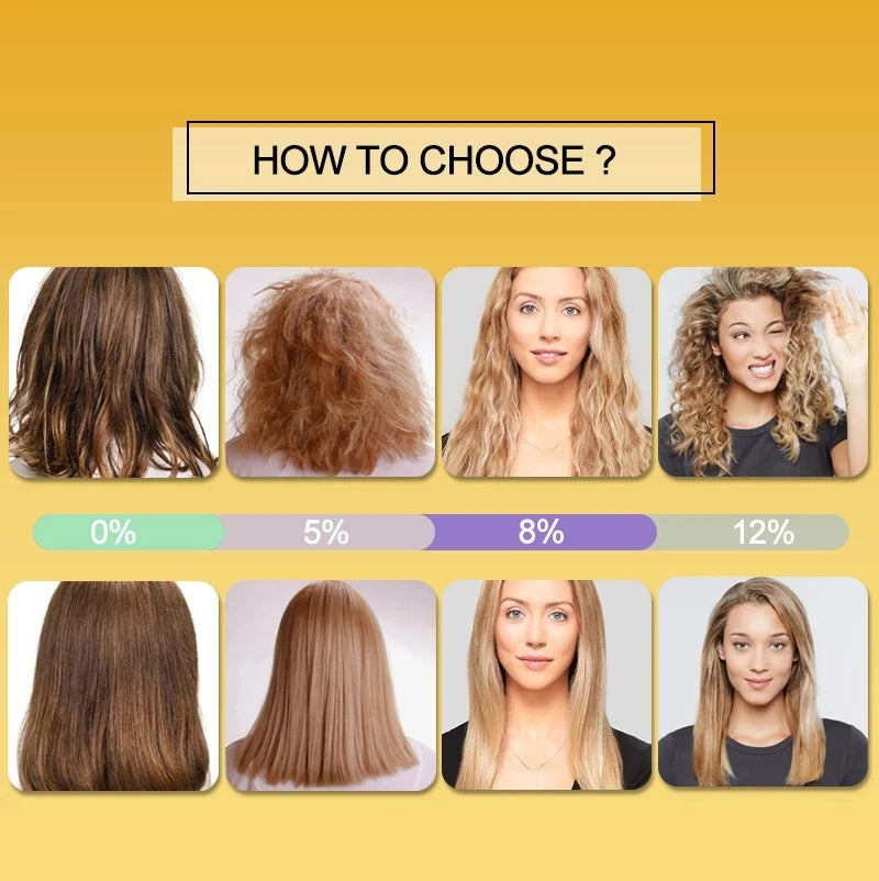 PURC 300ML Professional Keratin Hair Treatment Smoothing Repairing Frizz Curly Hair Straightening Brazilian Keratin Hair Care