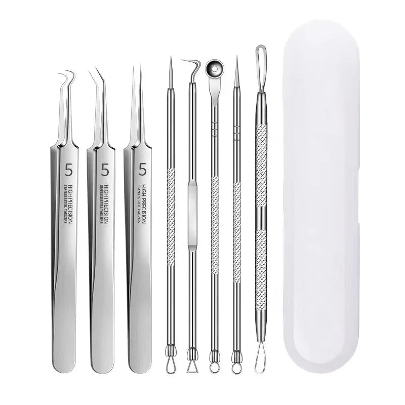 German Ultra-fine No. 5 Cell Pimples Blackhead Clip Tweezers Beauty Face Health Salon Special blackhead remover Acne Needle Tool