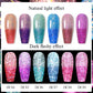 Mtssii 7ml Reflective Glitter Thermal Gel Nail Polish Color Changing Gel Semi-permanent Nail Art Varnishes Soak Off UV LED Gel