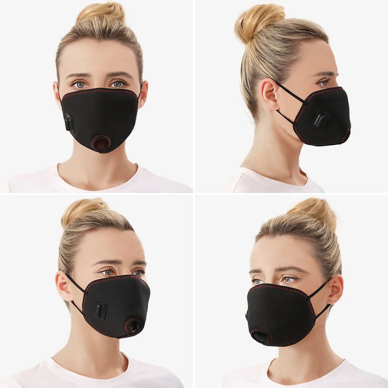 Electric Heated Mouth & Nose Mask - 3 Timer Settings, Relieves Seasonal Rhinitis, Oral-Nasal Discomfort, Winter Warm Care