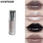 HYNTOOR Goth Lip Gloss Mirror Moist Nude Grey Black Silvery Fine Flash Low Saturation Lip Glaze Lasting Halloween Lip Makeup