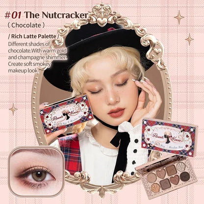 Moonlight Mermaid Gemstone Eyeshadow Palette Highly Pigmented Matte Shimmer Swan Ballet Eye shadow Collection