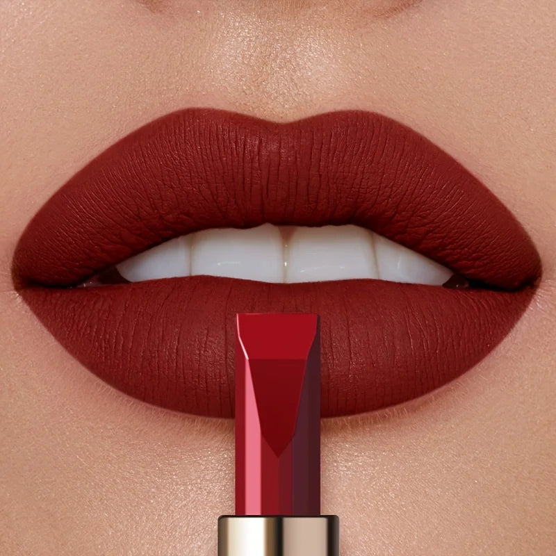Matte Velvet Lipstick, Waterproof Long Lasting Lip Color, Sweat Resistant Silky Lip Makeup Gift for Women