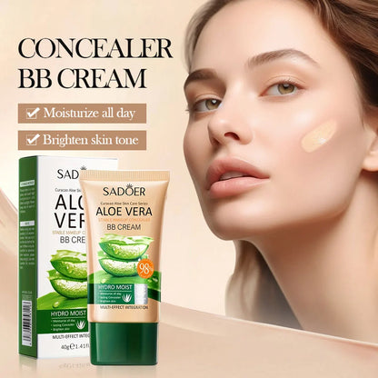 Aloe Concealer BB Cream, Natural Color Moisturizing Liquid Foundation, Covering Concealer, Covering Pores And Defects,