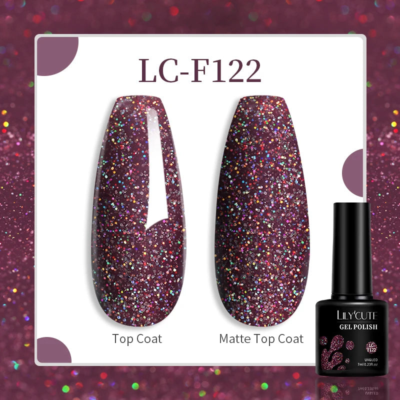 LILYCUTE 7ML Eggshell Gel Nail Polish White Black Material Semi Permanent Autumn Varnish With Any Color Gel Soak Off UV Manicure