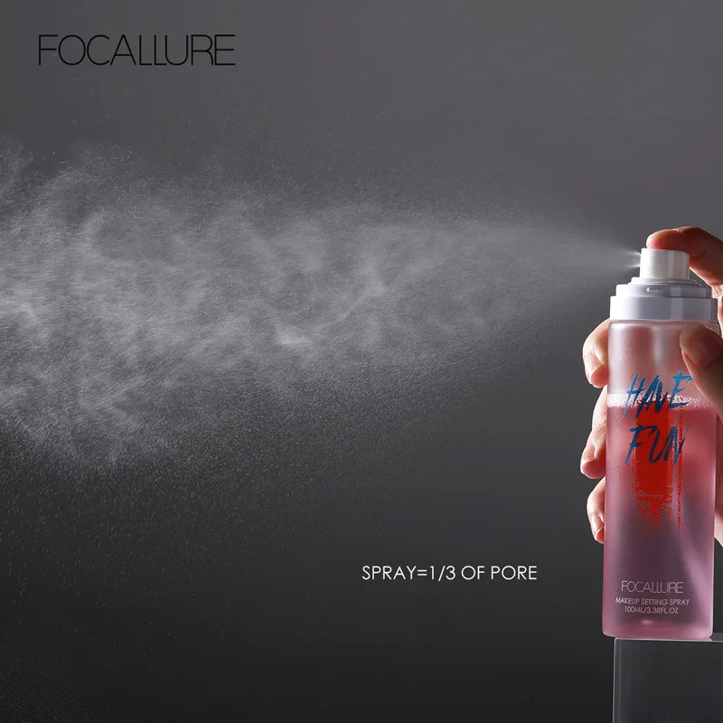 Wholesale FOCALLURE 100ml Makeup Setting Spray Oil Control Waterproof Hydrate Face Make up Finishing Spray Fixer Cosmetics